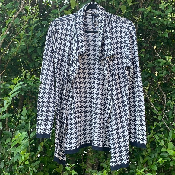 CHARLOTTE TARANTOLA | Cardigan Houndstooth Open - Picture 1 of 10